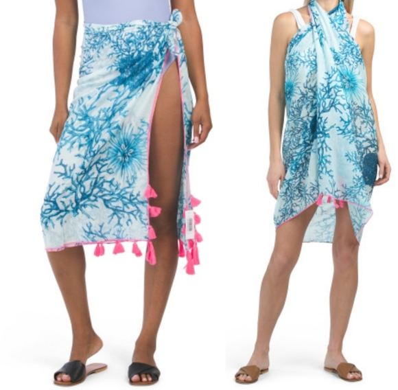 DEBBIE KETZ 100% Cotton Pareo Multi way Co… - Picture 4 of 6